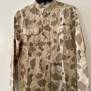 Gant by Michael Bastian Khaki Camo slim fit Shirt size S
